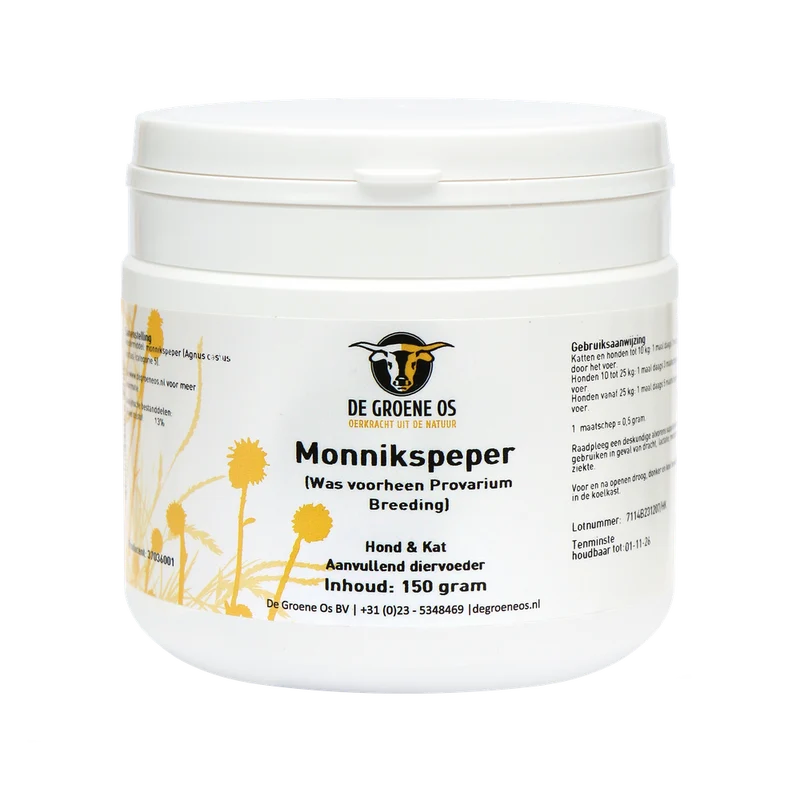 De Groene Os Monnikspeper Hond & Kat 150 ml
