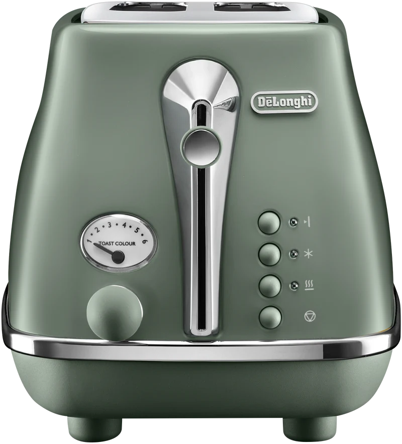 DeLonghi Icona Capitals 2 Slice Toaster Copenhagen Green