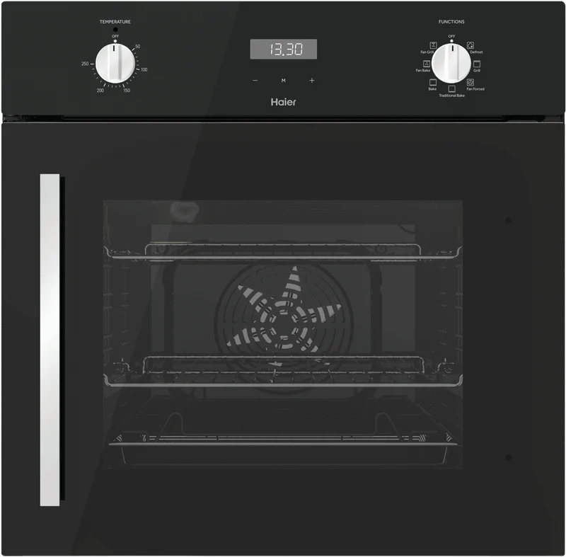 Haier 60cm Built In Oven 7 Function Side Opening Door Black