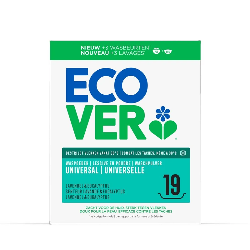 Ecover Universal Waspoeder Lavendel & Eucalyptus 950 gram