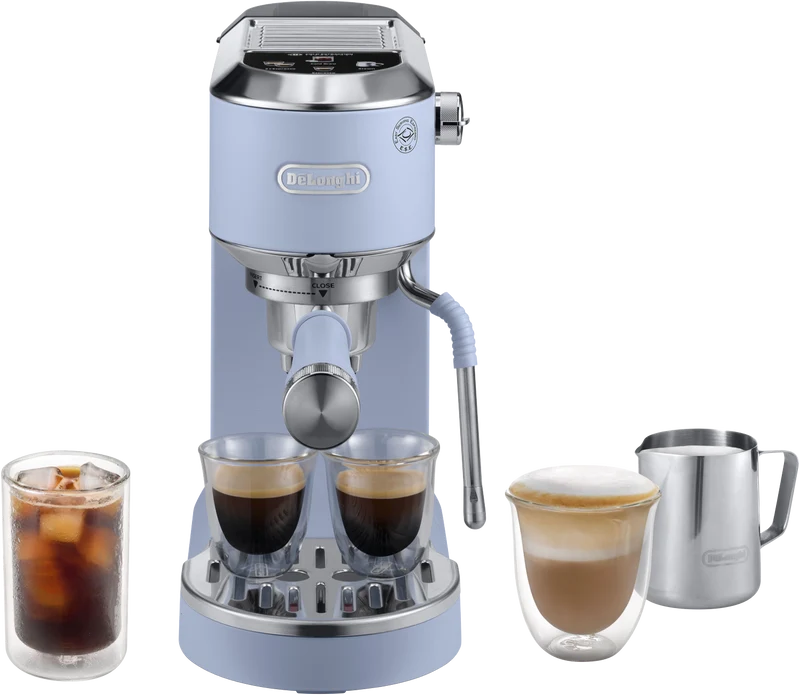 DeLonghi Dedica Duo With cold Brew Coffee Machine Dubai Blue