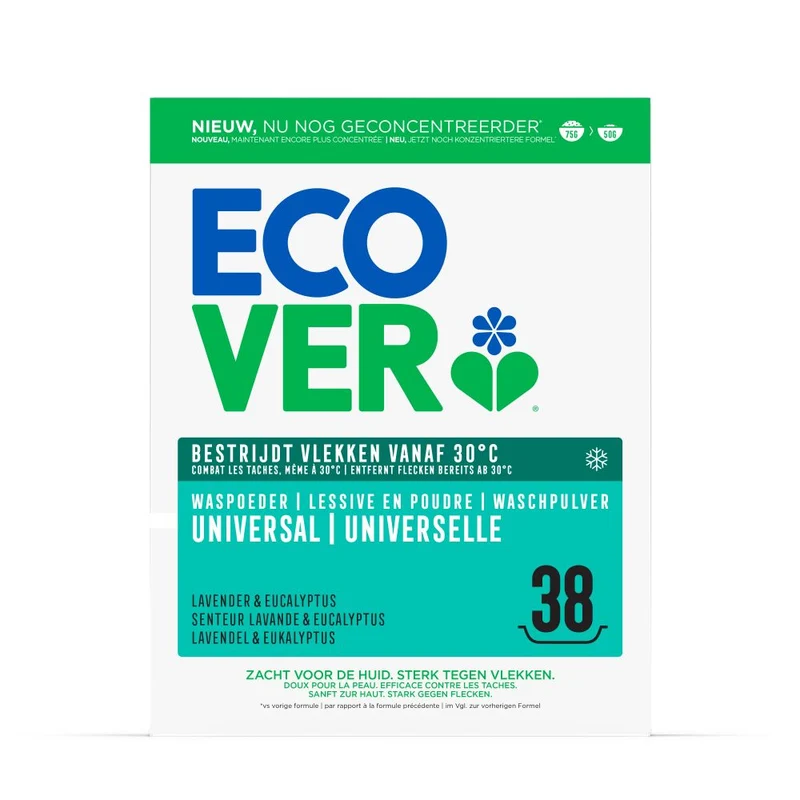 Ecover Universal Waspoeder Lavendel & Eucalyptus 1.9 kg