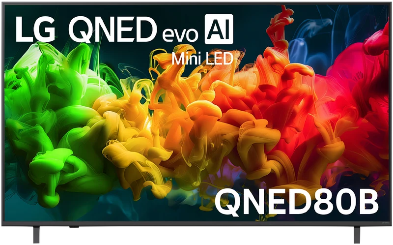 LG 65" QNED80B EVO AI Mini LED 4K Smart TV 2026