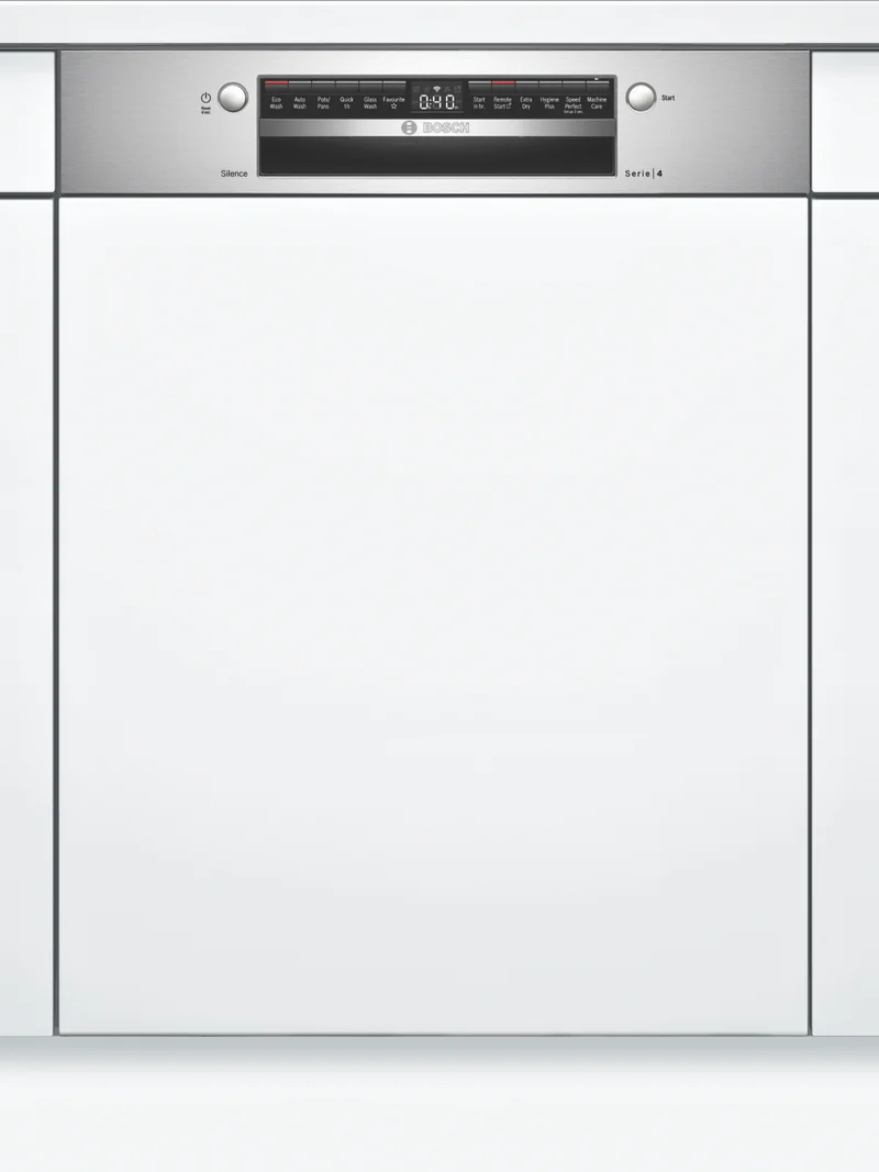 Bosch Series 4 60cm Semi-Integrated Dishwasher Stainless Steel Panel
