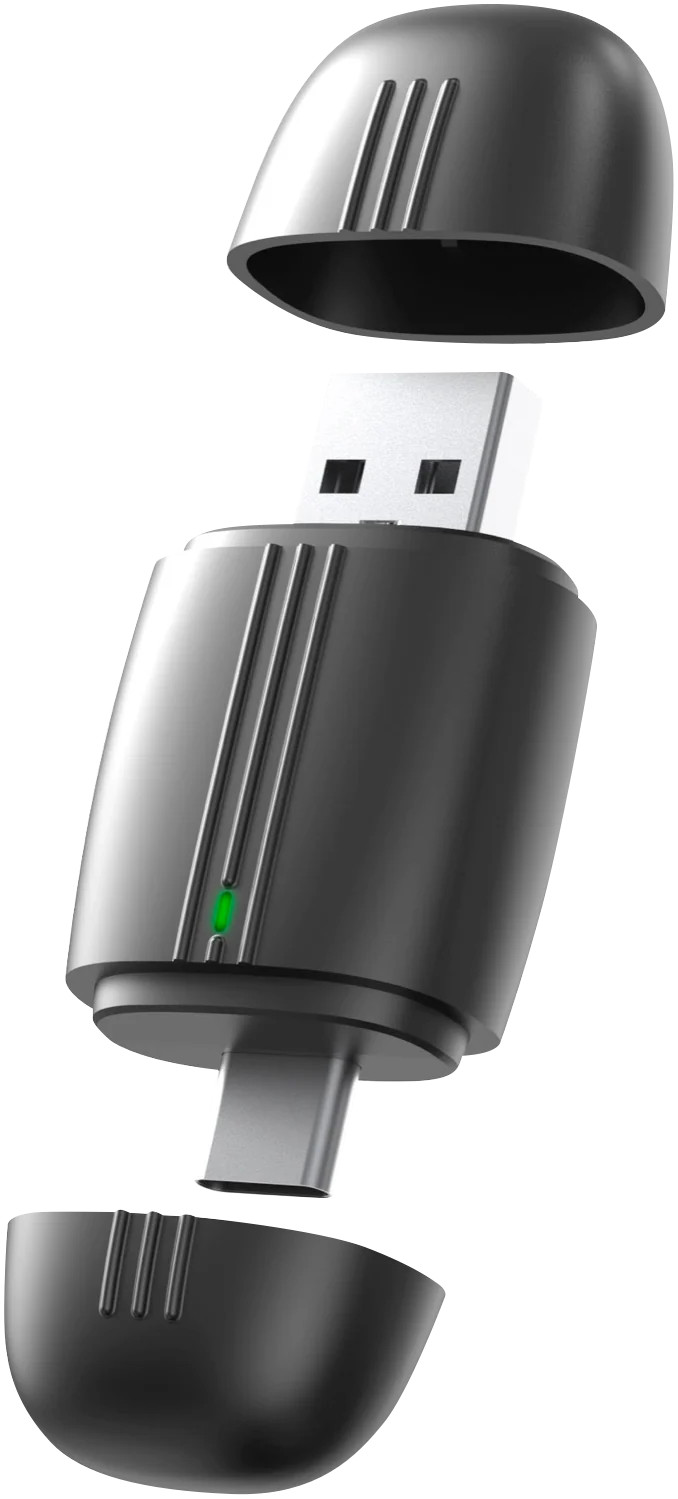 Laser Wireless Dongle for CarPlay/Android Auto USB-A and USB-C