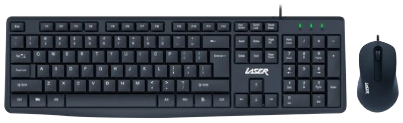 Laser Wired Office Keyboard and Mouse Combo