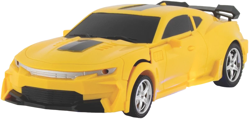 Techxtras Remote Control Transforming Robot Car (Yellow)