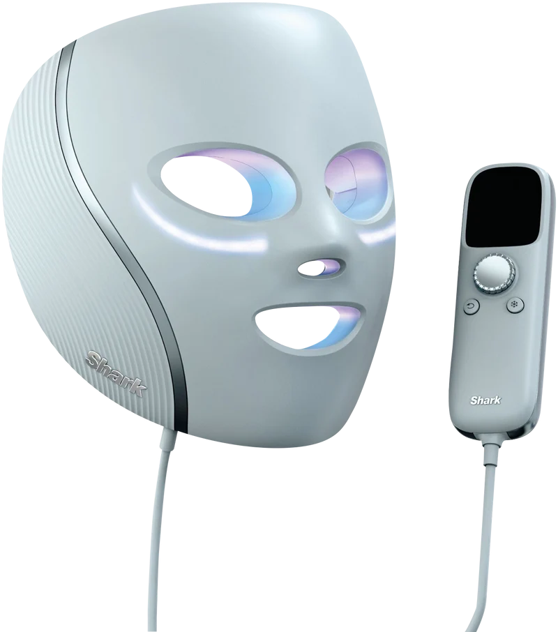 Shark CryoGlow Cooling + LED Face Mask Blue Frost