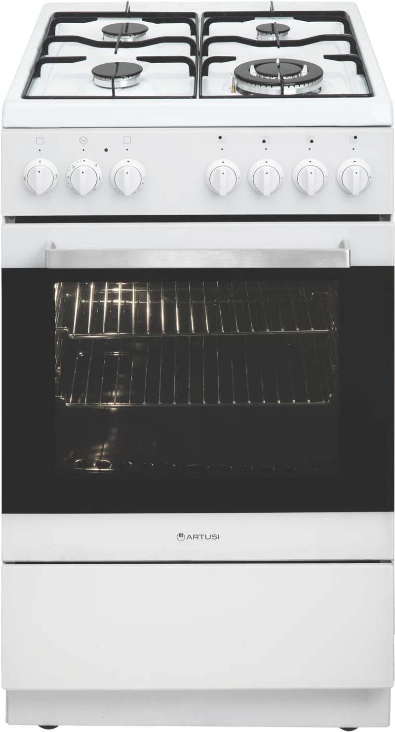 ARTUSI 54cm Gas Freestanding Cooker, White