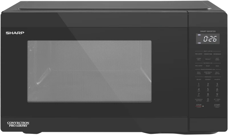 Sharp 26L 1000W Pro Airyfry Convection Microwave Black