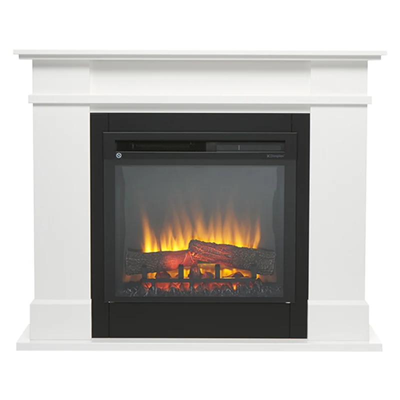 Dimplex 1500W Medium Rail Suite Portable LED Electric Fireplace Room Heater