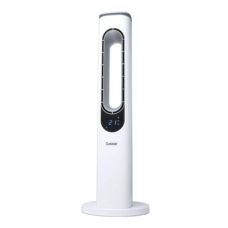 Goldair 94cm 50W Bladeless Electric Cooling Tower Fan with Remote/Mood Light - White