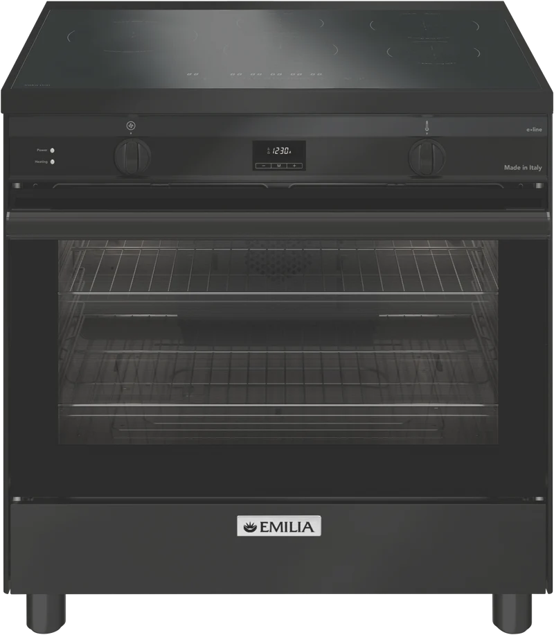 Emilia 80cm Induction Freestanding Cooker - Black