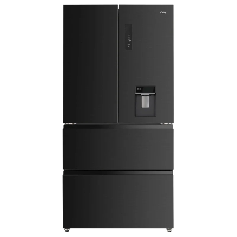 CHiQ CFD505NBSD 505L French Door Fridge (Black Steel)