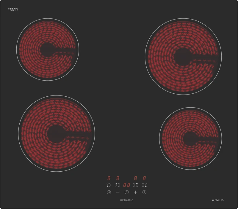 Emilia 60cm 4 Zone Ceramic Cooktop