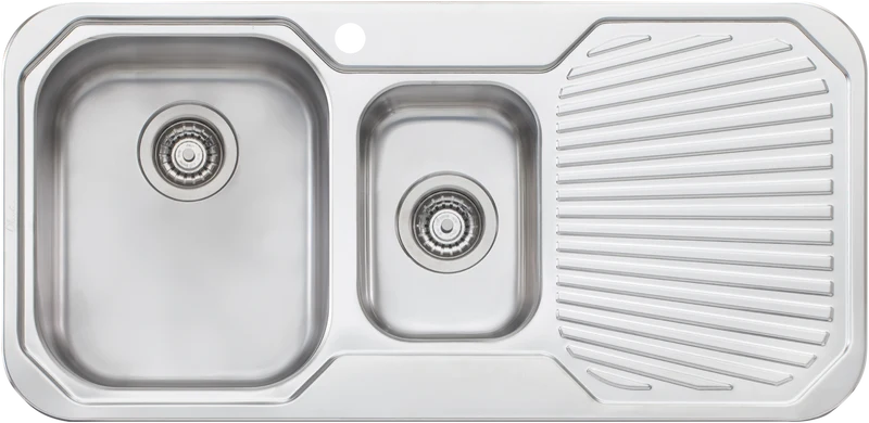Oliveri 1 + 1/2 Bowl Inset Sink with Drainer