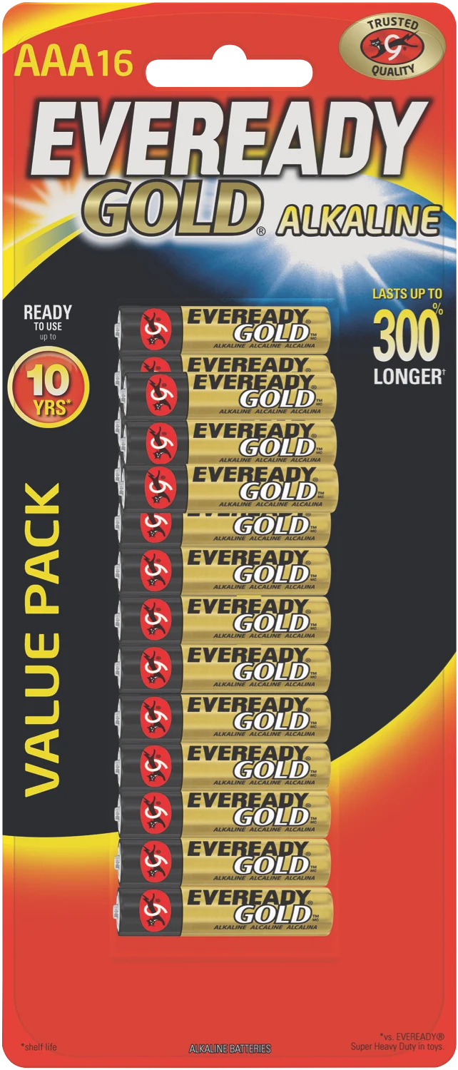 Eveready Gold AAA 16 Pack