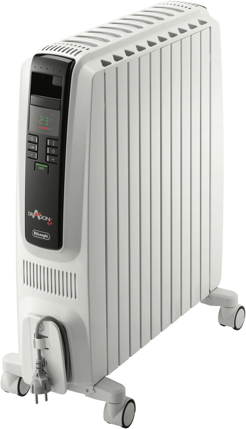DeLonghi 2400W Dragon 4 Oil Column Heater w/Timer