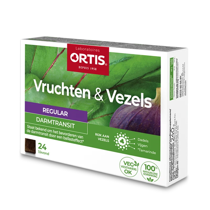 Ortis Vruchten & Vezels Regular Darmtransit Blokjes