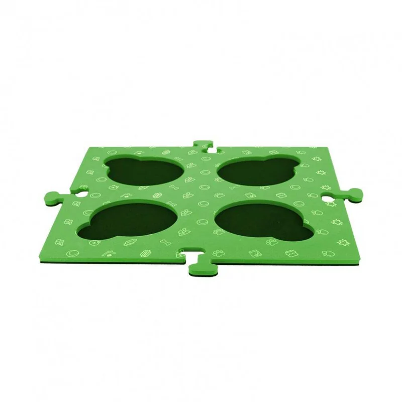 Tech4Pets 2PK Mat Board Organiser Storage Holder For Talking Buttons/Floor Green