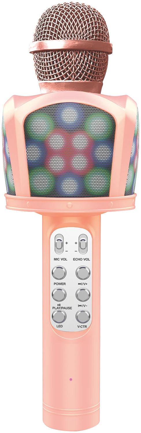 Techxtras Wireless Karaoke Microphone - Pink