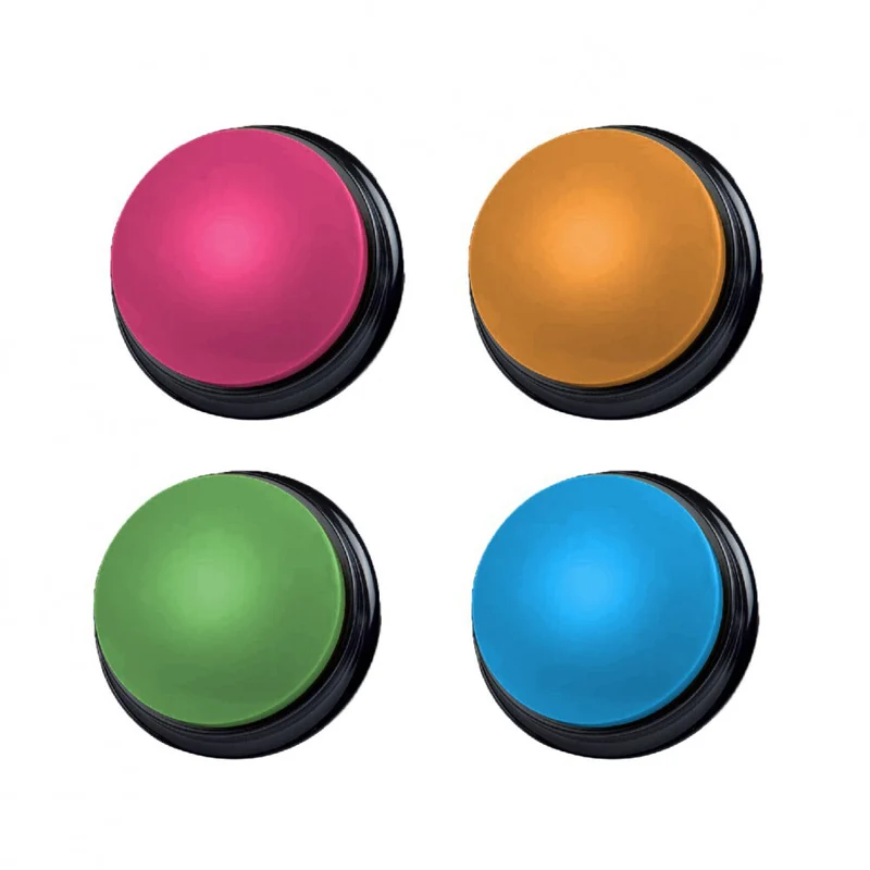 Tech4Pets 4pc Interactive Pet Communication Recordable Talking/Speak Buttons