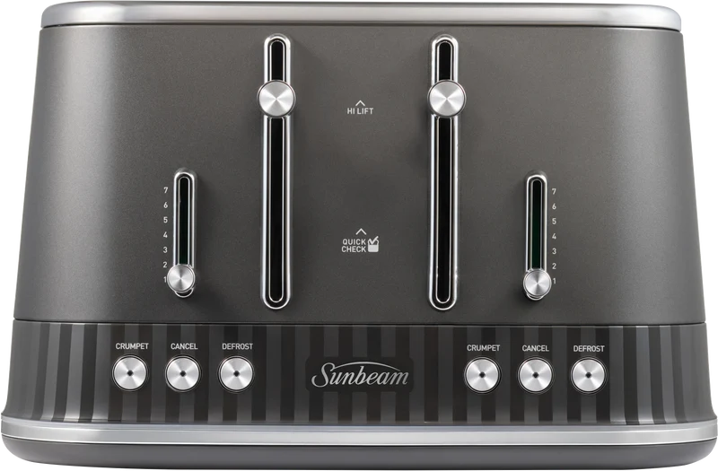 Sunbeam French Riviera 4 Slice Toaster Graphite