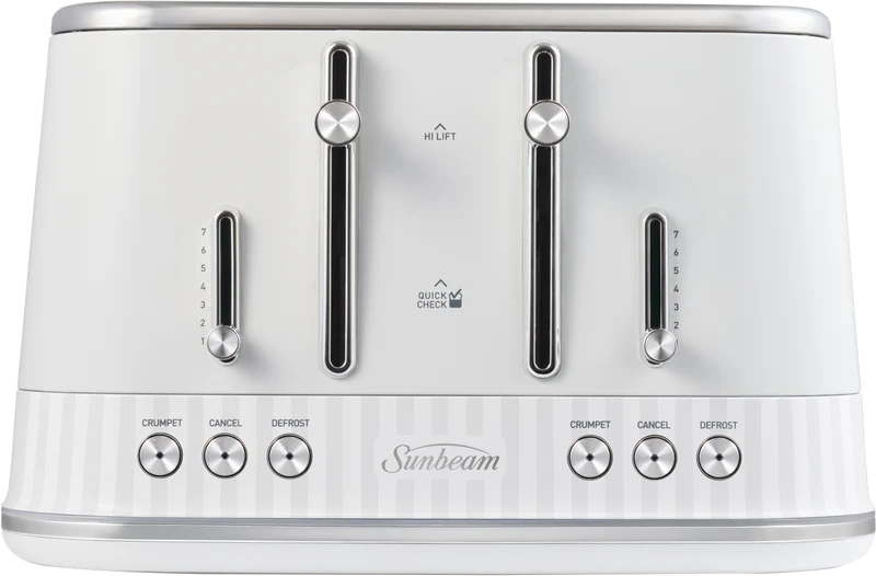 Sunbeam French Riviera 4 Slice Toaster White