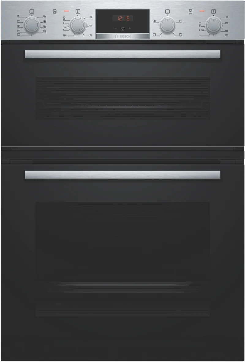 Bosch Series 4 60cm Multifunction Double Oven, Stainless Steel
