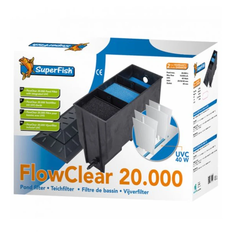 Superfish Kwartsglas Flow Clear 20.000 - Vervangkwarts voor UV-C unit