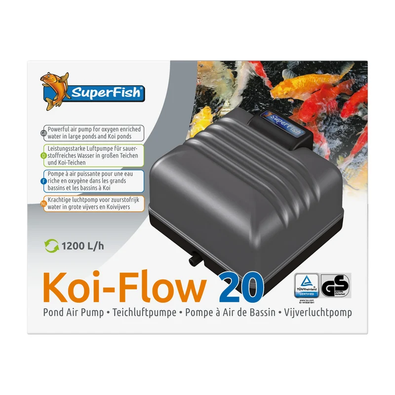 Superfish Koi Flow 20 - Luchtpomp 20 l/min voor vijverbeluchting