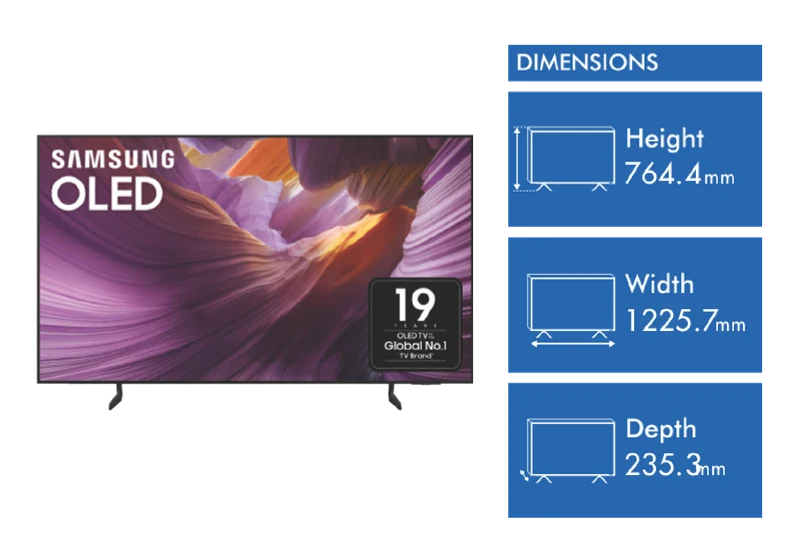 Samsung 55" OLED S85F 4K Vision AI Smart TV 2025