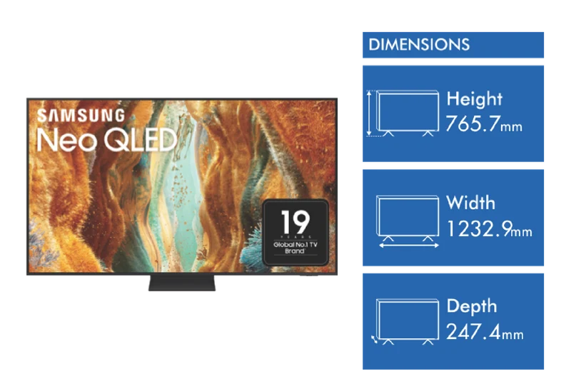 Samsung 55" QN70F NEO QLED 4K Mini LED Smart AI TV 2025