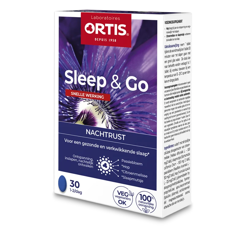 Ortis Sleep & Go Nachtrust Snelle Werking Tabletten