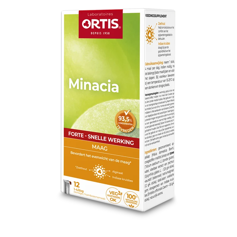 Ortis Minacia Forte Spijsvertering Drinkgel Sticks
