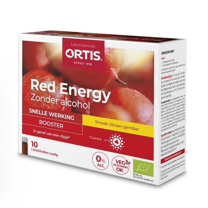Ortis Red Energy Booster Bio Shots