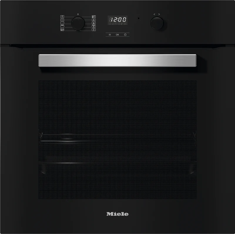Miele 60cm Built-In Oven 76L Capacity with Rapid Heat-Up Obsidian Black