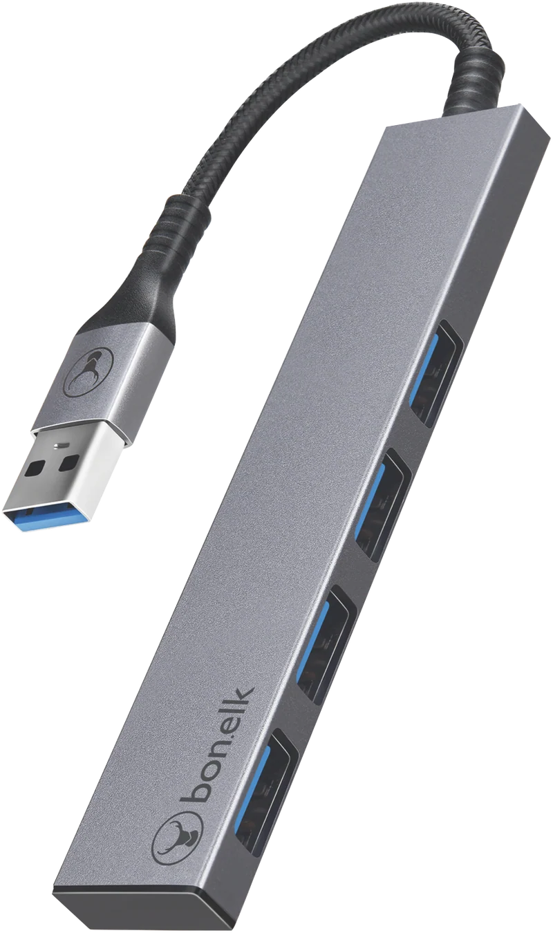 Bonelk Long-Life USB-A to 4 Port USB 3.0