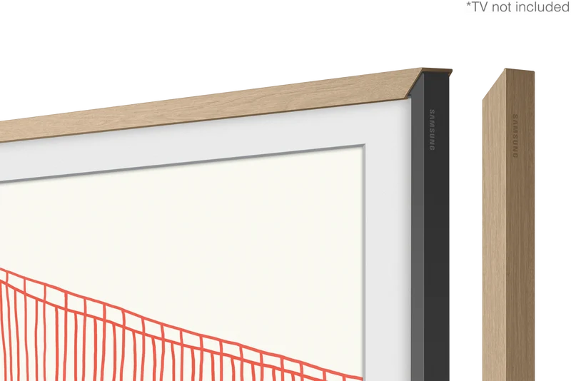 Samsung Customisable Modern Frame For 65" Frame TV, Teak
