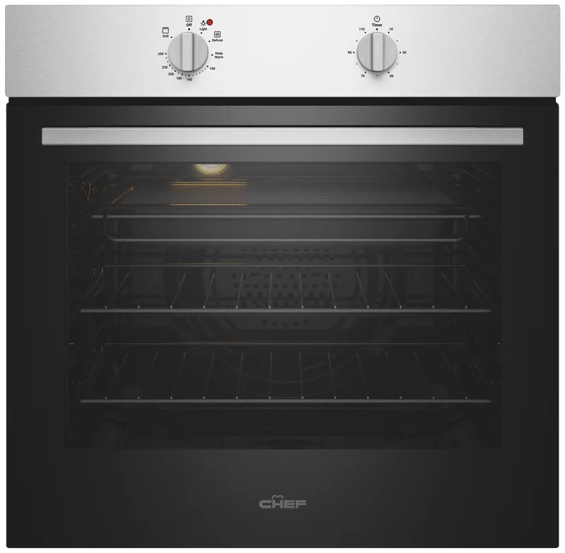 Chef 60cm Electric Oven Stainless Steel with 10amp Plug