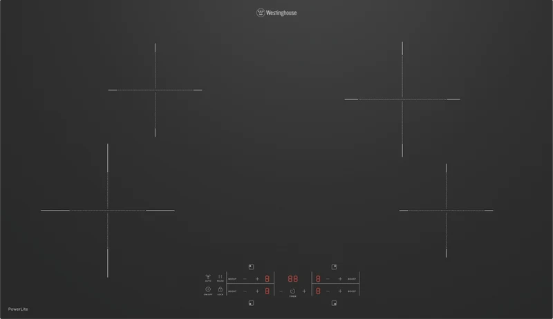 Westinghouse PowerLite 90cm 4 Zone Induction Cooktop