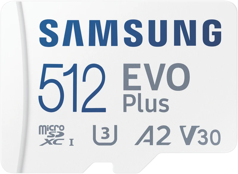 Samsung 512GB Micro SDXC EVO Plus Gen2 Memory Card