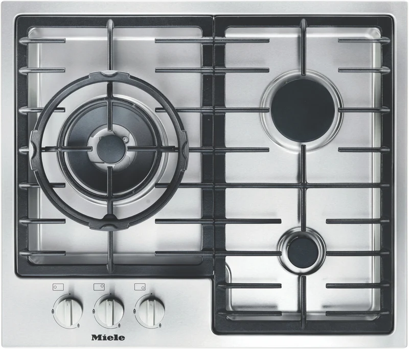 Miele 60cm 3 Burner Gas Cooktop Stainless Steel