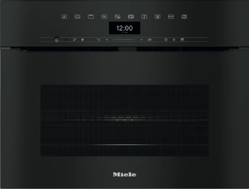 Miele 45cm Handleless Speed Oven with 3in1 Microwave, Oven and Combination Modes Obsidian Black