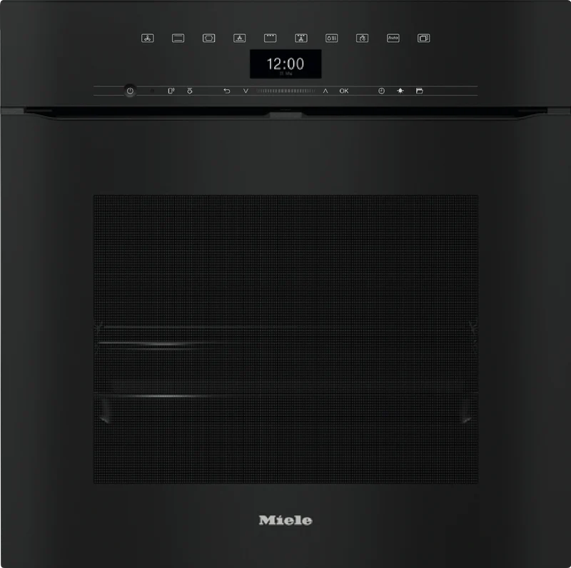 Miele 60cm Handleless Pyrolytic Oven with Rapid Cooling and Crisp Function Obsidian Black
