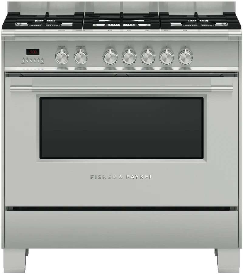 Fisher & Paykel 90cm Series 7 Classic 5 Burner Dual Fuel Cooker
