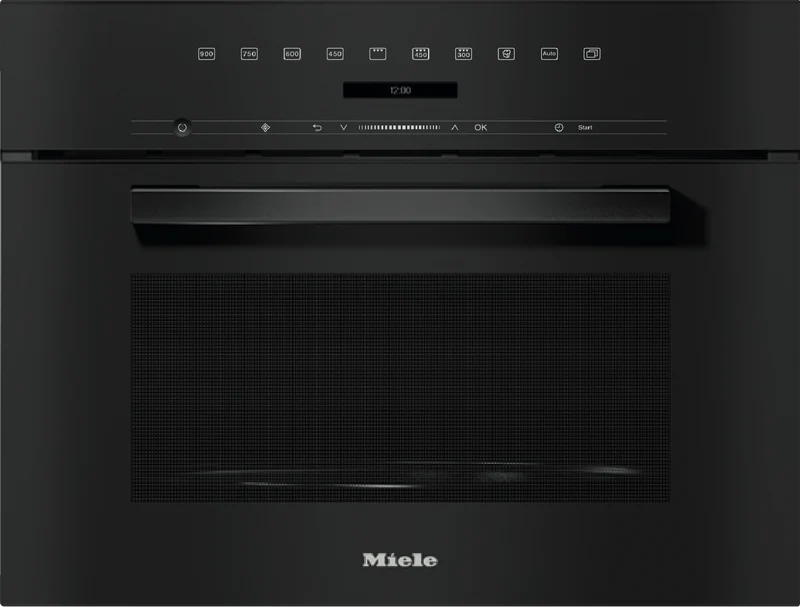 Miele 46L 900W Built-In Microwave with Grill and Keeping Warm Function Obsidian Black