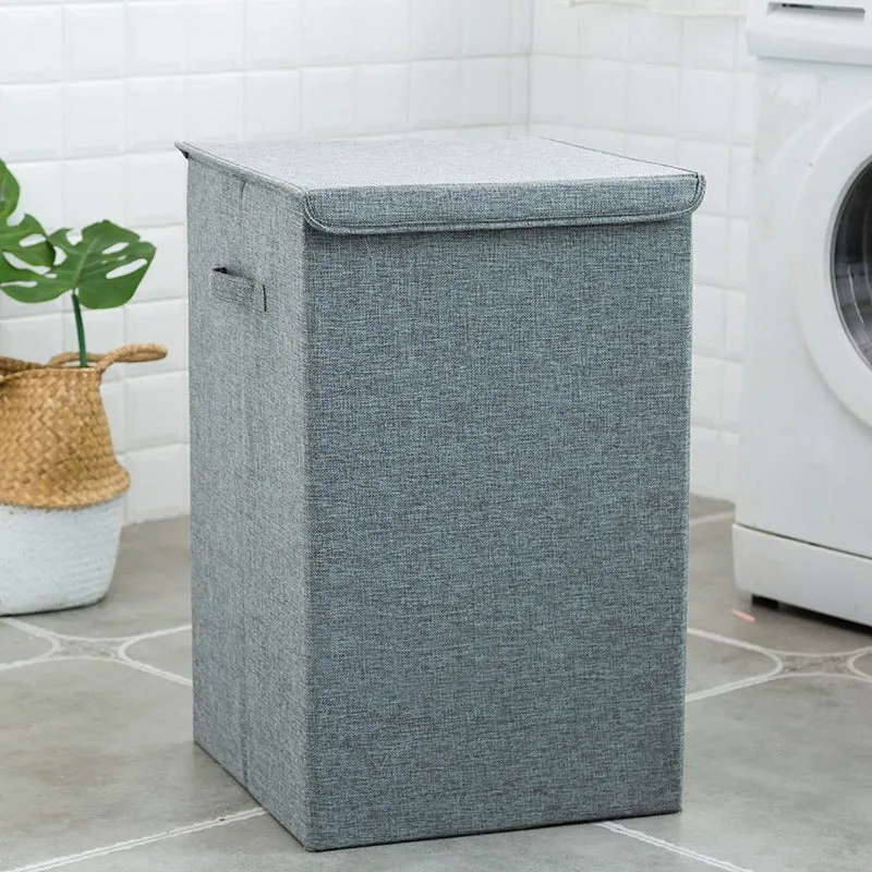 Inklapbare ruime wasmand met deksel