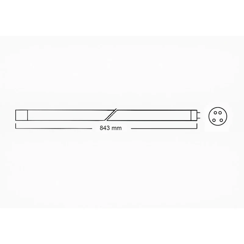 Filtreau UV-C Select Vervanglamp 40W T5 - Amalgaam met witte fitting 843 mm