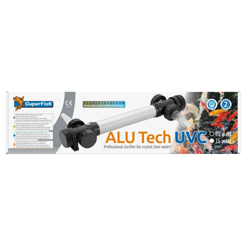 Superfish AluTech UVC T5 40W (Aluminium UV Filter tot 40000L)